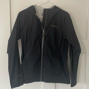 New Woman’s Small Black Eddie Bauer Windbreaker Jacket